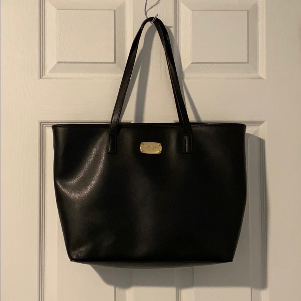 MICHAEL KORS Black Medium Top-Zip Tote